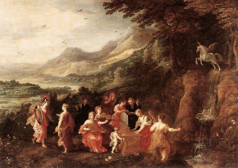 Joos de Momper Helicon or Minerva's Visit to the Muses Norge oil painting art